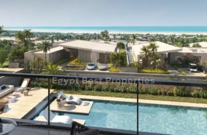 Twin House - 4 Bedrooms - 4 Bathrooms for sale in Summer - Ras Al Hekma - North Coast