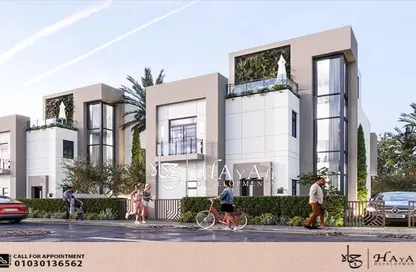Villa - 5 Bedrooms - 3 Bathrooms for sale in Waslet Dahshur Road - Sheikh Zayed City - Giza