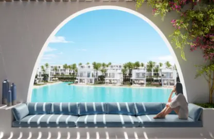 Chalet - 2 Bedrooms - 3 Bathrooms for sale in Ramla Lakeside - Qesm Ad Dabaah - North Coast