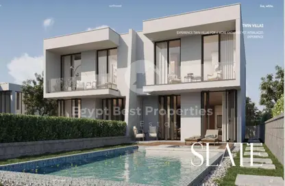 Twin House - 4 Bedrooms - 5 Bathrooms for sale in Direction White - Ras Al Hekma - North Coast