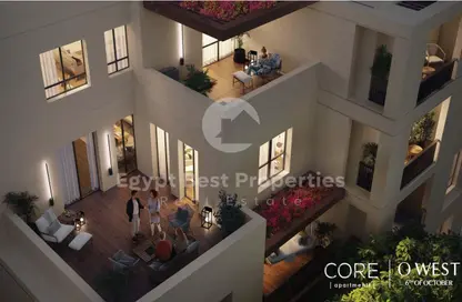 Penthouse - 3 Bedrooms - 3 Bathrooms for sale in O West - 6 October Compounds - 6 October City - Giza