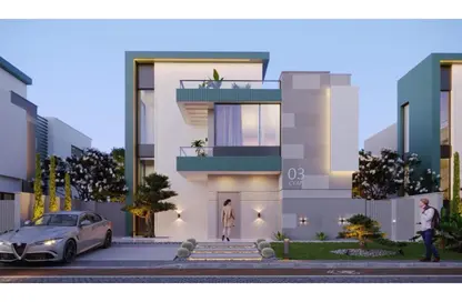 Villa - 5 Bedrooms - 3 Bathrooms for sale in Waslet Dahshur Road - Green Belt - 6 October City - Giza Villa - 5 Bedrooms - 3 Bathrooms for sale in Waslet Dahshur Road - Green Belt - 6 October City - Giza