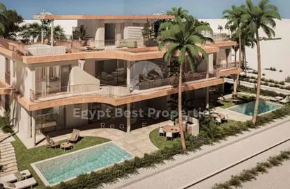 شاليه - 3 غرف نوم - 3 حمامات للبيع في رملة ليك سايد - قسم الضبعة - الساحل الشمالي