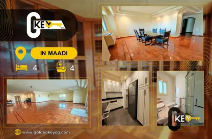 Roof - 4 Bedrooms - 4 Bathrooms for rent in Sarayat Al Maadi - Hay El Maadi - Cairo