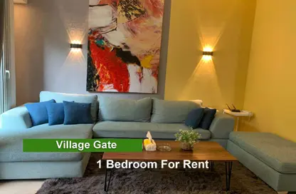 Apartment - 1 Bedroom - 1 Bathroom for rent in Palm Hills Village Gate - South Investors Area - New Cairo City - Cairo