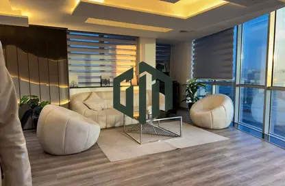 Office Space - Studio - 3 Bathrooms for rent in Bank Center Street - South Teseen St. - The 5th Settlement - New Cairo City - Cairo