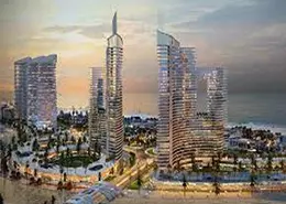 شقة - 2 غرف نوم - 2 حمامات للبيع في الداون تاون - مدينة العلمين الجديدة - الساحل الشمالي