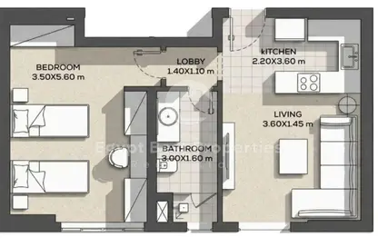 شقة - غرفة نوم - 1 حمام للبيع في ذا واتر واي ڤيو - شارع التسعين - التجمع الخامس - مدينة القاهرة الجديدة - القاهرة
