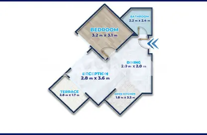شاليه - غرفة نوم - 1 حمام للبيع في مارينا 5 - مارينا - العلمين - الساحل الشمالي
