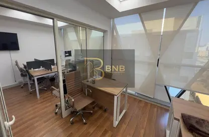 Office Space - Studio - 2 Bathrooms for rent in Cairo Business Plaza - North Teseen St. - The 5th Settlement - New Cairo City - Cairo