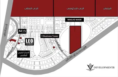 Office Space - Studio - 1 Bathroom for sale in Mas Tower - Downtown Area - New Capital City - Cairo