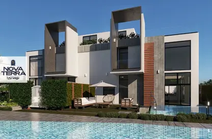 Twin House - 4 Bedrooms - 4 Bathrooms for sale in New Zayed City - Sheikh Zayed City - Giza