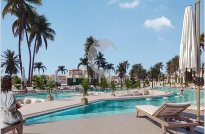 Chalet - 2 Bedrooms - 2 Bathrooms for sale in Ramla Lakeside - Qesm Ad Dabaah - North Coast