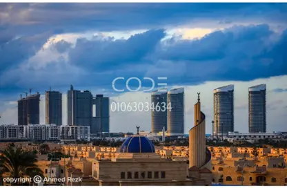 شقة - 2 غرف نوم - 2 حمامات للبيع في نورث ايدج تاورز - مدينة العلمين الجديدة - العلمين - الساحل الشمالي