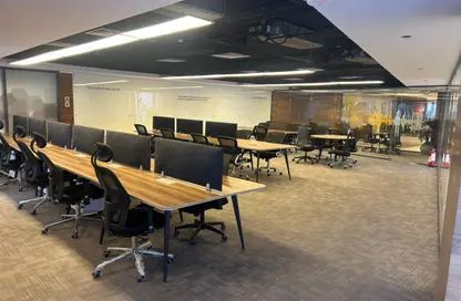 Office Space - Studio - 2 Bathrooms for rent in Bank Center Street - South Teseen St. - The 5th Settlement - New Cairo City - Cairo