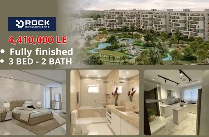 Apartment - 3 Bedrooms - 2 Bathrooms for sale in Rock White - 9th District - New Heliopolis - Cairo