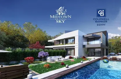 Twin House - 3 Bedrooms - 3 Bathrooms for sale in Midtown Sky - New Capital Compounds - New Capital City - Cairo
