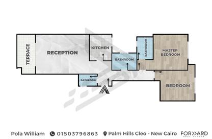 Apartment - 2 Bedrooms - 3 Bathrooms for sale in Palm Hills New Cairo - 5th Settlement Compounds - The 5th Settlement - New Cairo City - Cairo