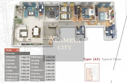 شقة - 3 غرف نوم - 3 حمامات للبيع في بيت الوطن - التجمع الخامس - مدينة القاهرة الجديدة - القاهرة