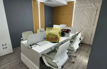 Office Space - Studio - 4 Bathrooms for rent in North Plus Mall - North Teseen St. - The 5th Settlement - New Cairo City - Cairo