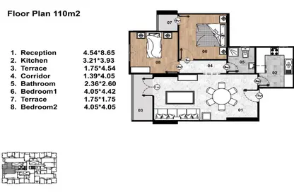 Apartment - 2 Bedrooms - 2 Bathrooms for sale in 61 Tower - Zahraa El Maadi - Hay El Maadi - Cairo