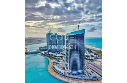شقة - غرفة نوم - 1 حمام للبيع في نورث ايدج تاورز - مدينة العلمين الجديدة - العلمين - الساحل الشمالي