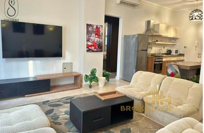 Apartment - 2 Bedrooms - 1 Bathroom for rent in Palm Hills Village Gate - South Investors Area - New Cairo City - Cairo