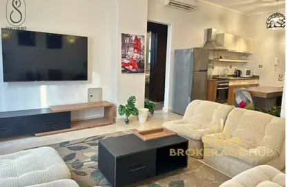 Apartment - 2 Bedrooms - 1 Bathroom for rent in Palm Hills Village Gate - South Investors Area - New Cairo City - Cairo