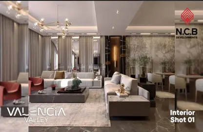 Hotel Apartment - 1 Bedroom - 1 Bathroom for sale in Valencia Valley - Al Andalus District - New Cairo City - Cairo