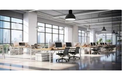 Office Space - Studio - 3 Bathrooms for rent in N 90 BUSINESS COMPLEX - North Teseen St. - The 5th Settlement - New Cairo City - Cairo