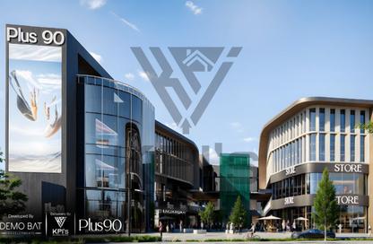 Office Space - Studio - 1 Bathroom for sale in Plus 90 Mall - North Teseen St. - The 5th Settlement - New Cairo City - Cairo