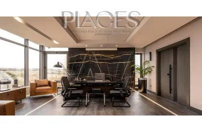 Office Space - Studio - 2 Bathrooms for sale in V90 - North Teseen St. - The 5th Settlement - New Cairo City - Cairo