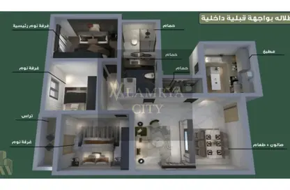 شقة - 3 غرف نوم - 3 حمامات للبيع في مجاورة 2 - مدينة العاشر من رمضان - الشرقية