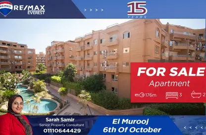 Apartment - 3 Bedrooms - 2 Bathrooms for sale in Al Murooj - Northern Expansions - 6 October City - Giza