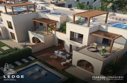 منزل مزدوج - 3 غرف نوم - 3 حمامات للبيع في مانجروفي ريزيدنس - الجونة - الغردقة - محافظة البحر الاحمر