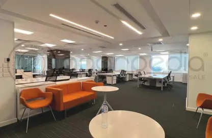 Office Space - Studio - 4 Bathrooms for rent in Bank Center Street - South Teseen St. - The 5th Settlement - New Cairo City - Cairo