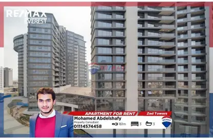 Apartment - 3 Bedrooms - 3 Bathrooms for rent in Park Side Residence - Zed Towers - Sheikh Zayed Compounds - Sheikh Zayed City - Giza