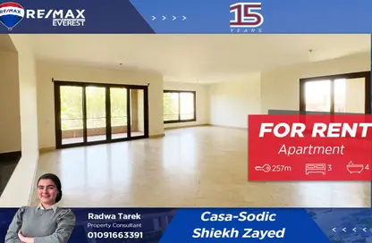 Apartment - 3 Bedrooms - 3 Bathrooms for rent in Six West - Beverly Hills - Sheikh Zayed Compounds - Sheikh Zayed City - Giza