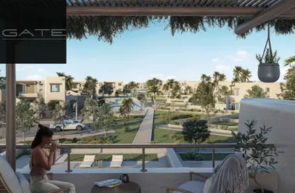 Chalet - 2 Bedrooms - 2 Bathrooms for sale in Hacienda West - Ras Al Hekma - North Coast