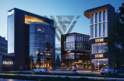 Office Space - Studio - 1 Bathroom for sale in Plus 90 Mall - North Teseen St. - The 5th Settlement - New Cairo City - Cairo