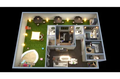 Apartment - 2 Bedrooms - 1 Bathroom for sale in Bait Alwatan - The 5th Settlement - New Cairo City - Cairo