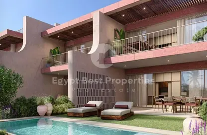 تاون هاوس - 4 غرف نوم - 4 حمامات للبيع في رملة ليك سايد - قسم الضبعة - الساحل الشمالي