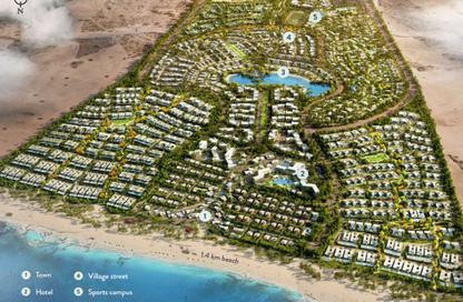 Chalet - 2 Bedrooms - 2 Bathrooms for sale in Ramla Lakeside - Qesm Ad Dabaah - North Coast