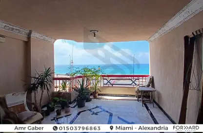 شقة - 3 غرف نوم - 2 حمامات للبيع في طريق الجيش - ميامي - حي اول المنتزة - الاسكندرية