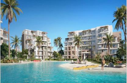 Chalet - 2 Bedrooms - 2 Bathrooms for sale in Ramla Lakeside - Qesm Ad Dabaah - North Coast