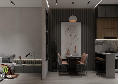 Studio - 1 bathroom for للبيع in La Verde - New Capital Compounds - New Capital City - Cairo Studio - 1 bathroom for للبيع in La Verde - New Capital Compounds - New Capital City - Cairo