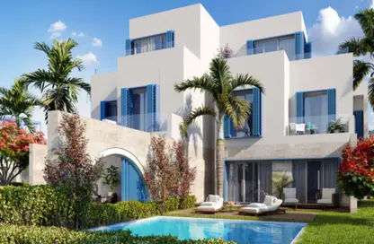 Twin House - 5 Bedrooms - 5 Bathrooms for sale in Naia bay - Ras Al Hekma - North Coast