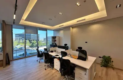 Office Space - Studio - 2 Bathrooms for rent in Cairo Festival City - North Investors Area - New Cairo City - Cairo