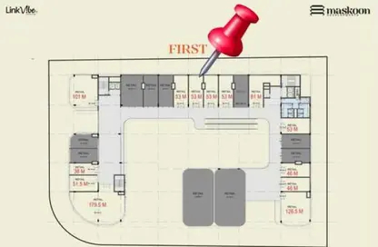 Shop - Studio - 1 Bathroom for sale in South Teseen St. - The 5th Settlement - New Cairo City - Cairo