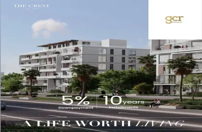 Apartment - 2 Bedrooms - 2 Bathrooms for sale in The Crest - 5th Settlement Compounds - The 5th Settlement - New Cairo City - Cairo